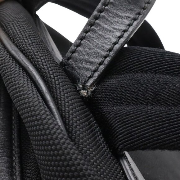 Gucci Sherry Backpack Leather Canvas Black Green Red main image 8
